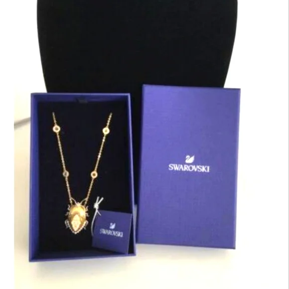 Swarovski Scarab Beetle Necklace - Picture 1 of 4
